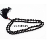 Black Aqeeq Tasbeeh - 10 mm - Stone Tasbeeh - Zikr - 100 Beads Black Aqeeq Tasbeeh - 10 mm - Stone Tasbeeh - Zikr - 100 Beads