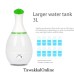 2.4 LITER ULTRASONIC WAVE HUMIDIFIER 25 WATTS - WHITE COLOR - DIFFUSER - AROMATHERAPY