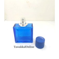 50ML Empty Glass Perfume Spray Bottle-Unique Colors -Good Quality bottles - Best For Perfumes - Blue