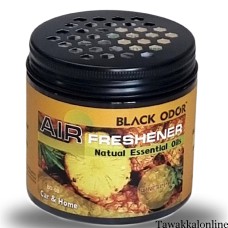 BLACK ODOR AIR FRESHENERS - GEL 180 G - BLACK ODOR PINEAPPLE - PINEAPPLE - GEL FOR CAR AND HOME