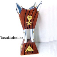 Bakhoor Burner - Coal Burner for Bakhoor - Wooden Bakhoor Burner - 4 corner Bakhoor Burner