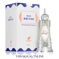 MUSK ABIYAD BY AFNAN - FOR MEN AND WOMEN - 20ML - MADE IN U.A.E