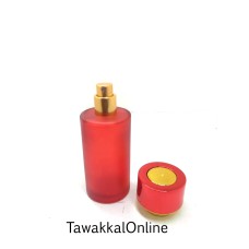 50mL Empty Glass Perfume Spray Bottle-Unique Colours-Good Quality bottles - Best Bottles For Perfumes - Red