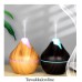 Aroma oil diffuser - 350ML USB - Wood Shape Electric Humidifier Ultrasonic Air Humidifier Mini Aromatherapy LED light mist maker for home