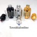 Pack of 3 -Empty Attar Bottles 6ml - Electroplated Fancy Bottles for ittar - Bottles with Glass Stick - Ittar Bottles - Pack of 3