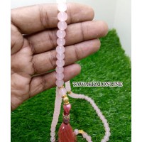 Tasbeeh - 100 Beads Tasbih - Marble Tasbeeh - Light Pink Tasbeeh