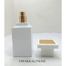 50 ML Empty Glass Perfume Spray Bottle-Unique Colours-Good Quality- white