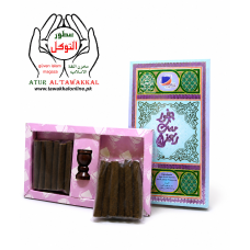 Bakhoor Sticks Musk-e-Zafran 12 - Bakhoor Sticks with Small Stand Bakhoor Sticks Musk-e-Zafran 12 - Bakhoor Sticks with Small Stand