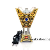 Bakhoor Electric Burner - Four Corner Electric Bakhoor Burner - Black Stone Bakhoor Electric Burner - Four Corner Electric Bakhoor Burner - Black Stone