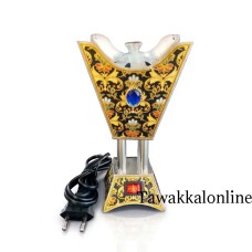 Bakhoor Electric Burner - Four Corner Electric Bakhoor Burner - Black Stone Bakhoor Electric Burner - Four Corner Electric Bakhoor Burner - Black Stone