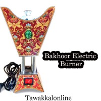 Bakhoor Electric Burner - Four Corner Electric Bakhoor Burner - Mehroon Stone