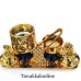 Luxury Golden Bakhoor Burner Set with Bakhoor Jar and Tray - Non Electric Bakhoor Burner Luxury Golden Bakhoor Burner Set with Bakhoor Jar and Tray - Non Electric Bakhoor Burner