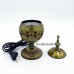 Title: Premium Metallic Electric Bakhoor Burner / Incense Burner (Antique Gold)