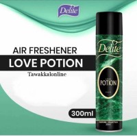 DELITE ROOM SPRAY - LOVE POTION - AIR FRESHENER - 300 ML - AIR FRESHENER FOR ROOM - CAR - OFFICES - HOME