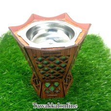 BAKHOOR BURNER - CHARCOAL BAKHOOR BURNER - BURNER FOR LOOBAN - FRAGRANCE BURNER - WOODEN BAKHOOR BURNER