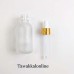 Premium 30ml Frosted Glass Serum Dropper Bottle – Gold Cap & White Rubber Teat