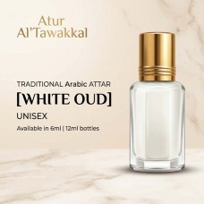 WHITE OUD Roll On Attar - Long Lasting Fragrance - Oudh Abiyad - Arabic Attar 
