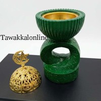 Bakhoor Burner - Incense Burner - Non Electric Burner - Coal Bakhoor Burner - Oud Burner - ZZ5 Green Bakhoor Burner - Incense Burner - Non Electric Burner - Coal Bakhoor Burner - Oud Burner - ZZ5 Green