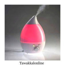 2.4 LITER ULTRASONIC WAVE HUMIDIFIER 25 WATTS - PINK COLOR - DIFFUSER - AROMATHERAPY