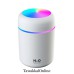 Essential Oil Diffuser - Portable Colorful Mini Humidifier - H2O Humidifier 300 ml USB Air for Bedroom, Car, Office, Desktop with Light & 2 Mist Modes White